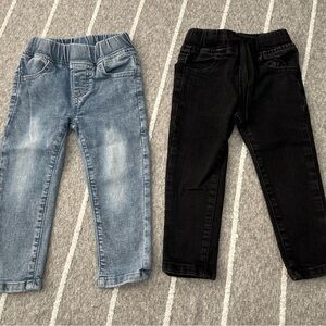 Little Bipsy Blue and Black Kids Jeans